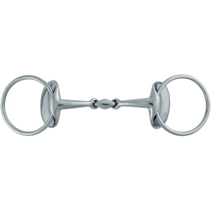 Stuebben 2462 Silver Wings Stainless Steel Double Broken Snaffle Bit