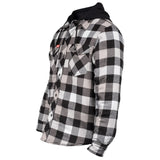 Hard Yakka Quilted Flannel Shacket #colour_grey