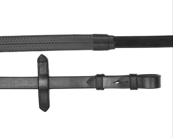 Mackey Legend Rubber Grip Reins #colour_black