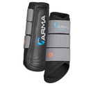 Shires ARMA Air Motion Brushing Boots #colour_black-grey