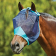 Weatherbeeta ComfiTec Deluxe Fine Mesh Mask #colour_navy-turquoise