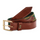 Tredstep Ireland Stretch Belt #colour_chestnut-hunter-green