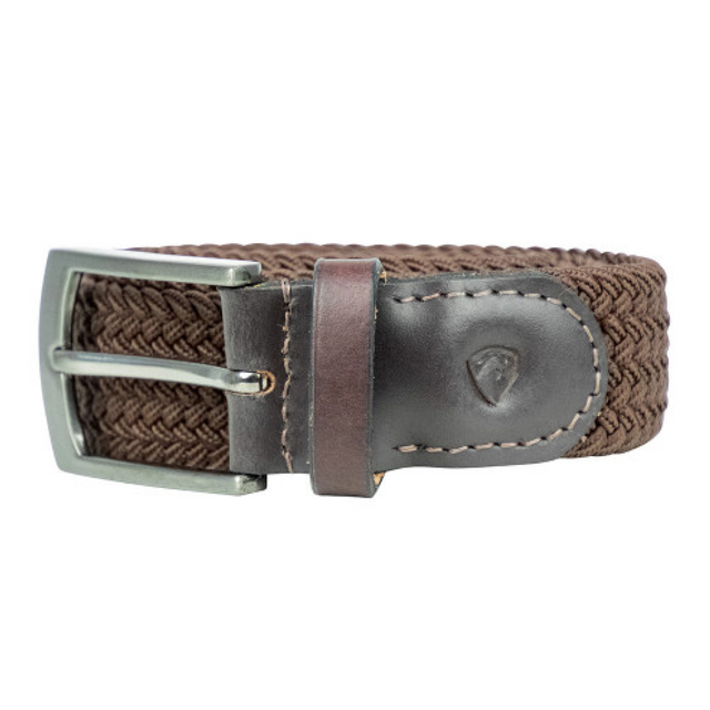 Hy Equestrian Woven Elastic Belt #colour_brown