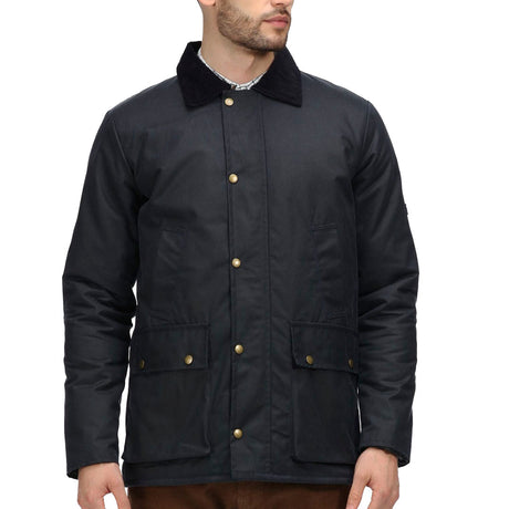 Regatta Professional Pensford Insulated Wax Jacket #colour_navy