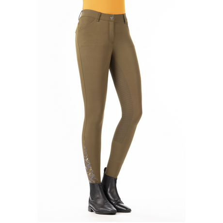 HKM Allure Riding Breeches #colour_olive-green