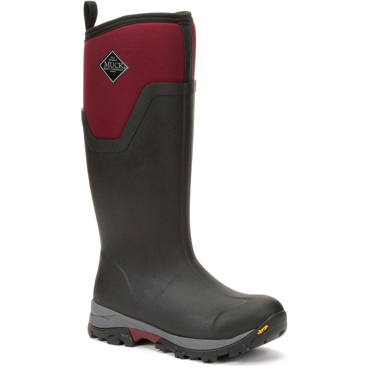 Muck Boot Women's Arctic Ice Tall Wellington Boots #colour_black #colour_black-red