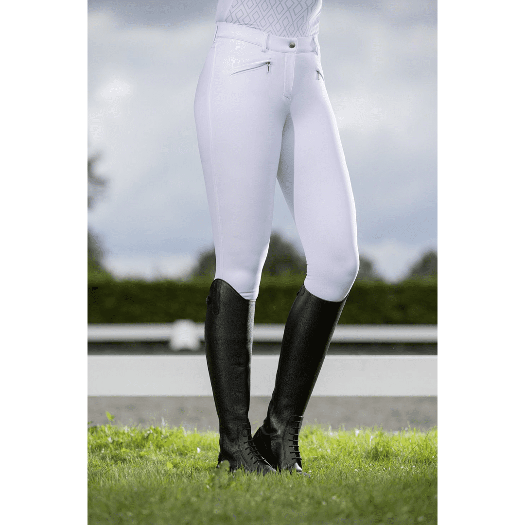 HKM Della Sera Competition CM Style Riding Breeches #colour_white