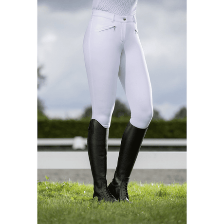 HKM Della Sera Competition CM Style Riding Breeches #colour_white