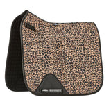 Weatherbeeta Prime Leopard Dressage Saddle Pad #colour_brown-leopard-print
